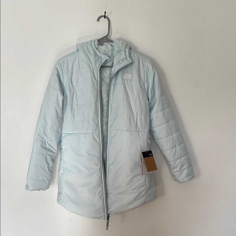 The North Face Light Blue Kids Puffer Jacket